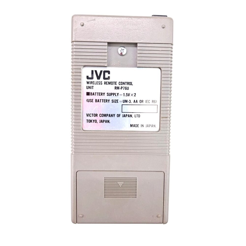 Vintage JVC Remote Control RM-P76U For VCR Video Cassette Recorder Player Tested - Picture 2 of 3